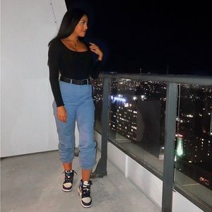 Misguided Blue Cargo Pants